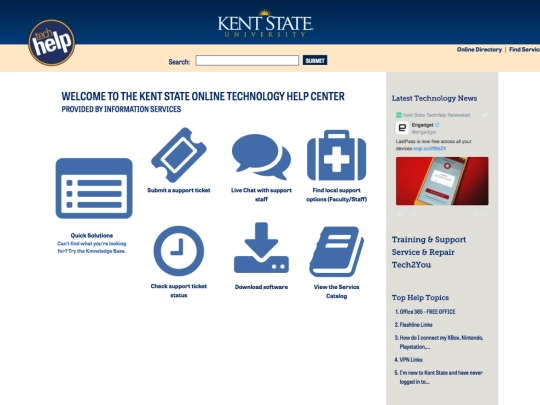 kent-support screenshot