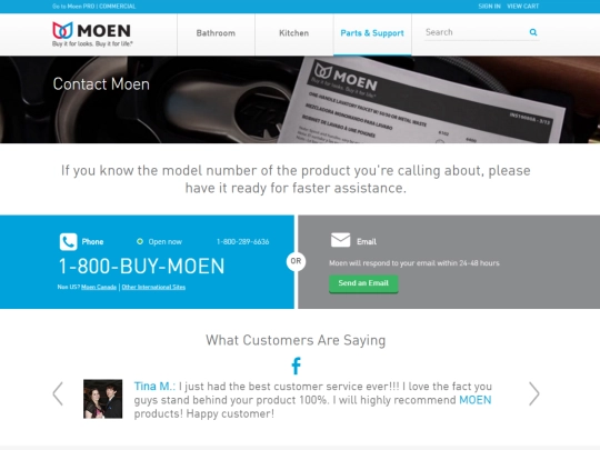moen screenshot