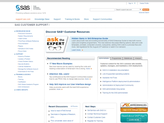 sas_support screenshot