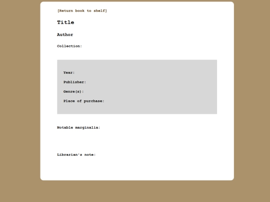 ex-libris screenshot