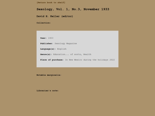 k/sexology-1-3-1933 screenshot