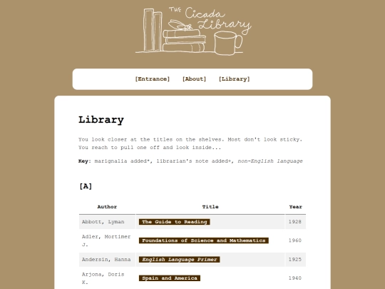library screenshot