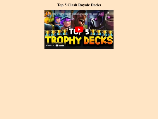 DeckList screenshot