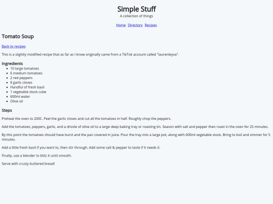 recipes/tomato-soup screenshot