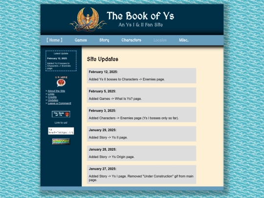 updates screenshot