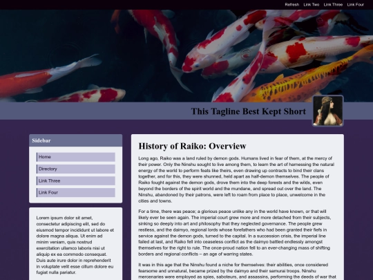 history screenshot