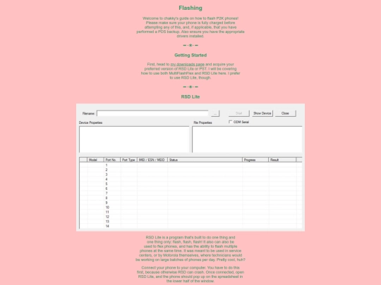flashing screenshot
