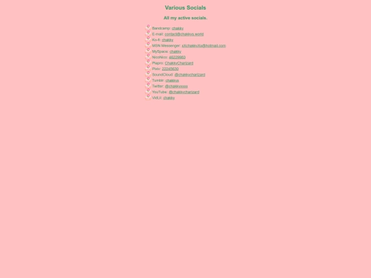 links screenshot
