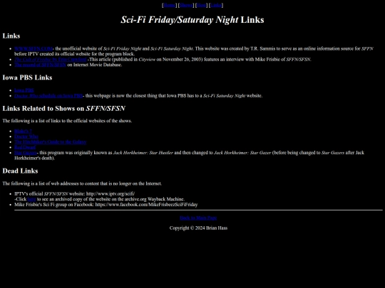 tv/sffntribute/links screenshot