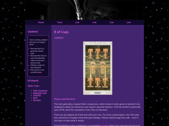 inexTAROT screenshot