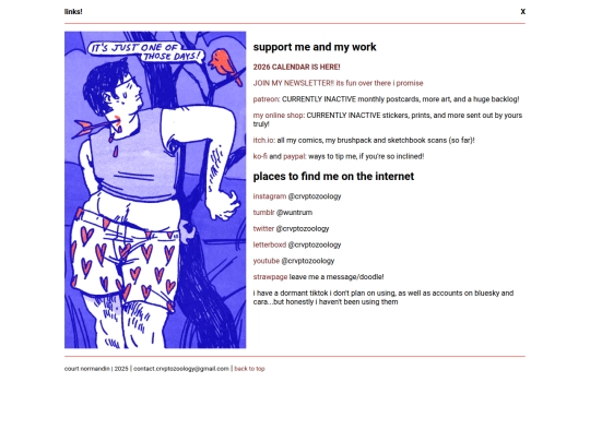 page/links screenshot