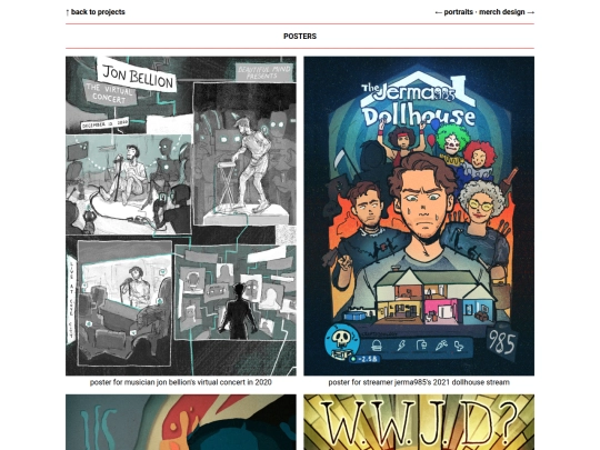 page/projects/posters screenshot