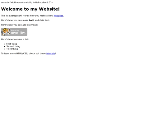 index screenshot
