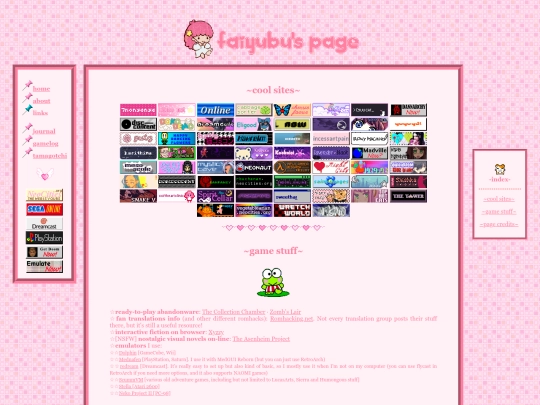 links screenshot