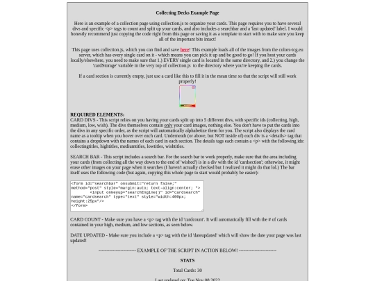 colorstcg/scripting/collectionpageexample screenshot