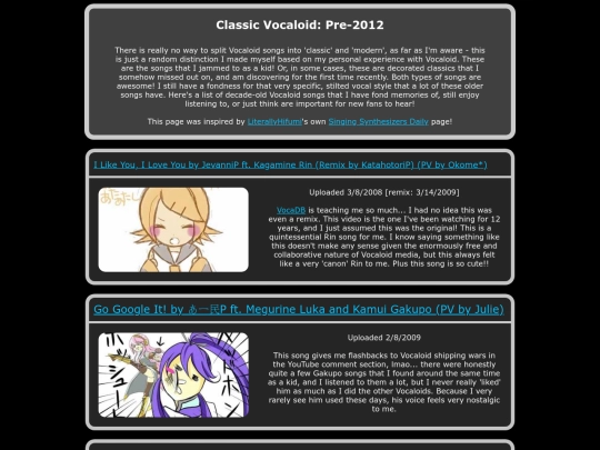 music/vocaloid/classic screenshot