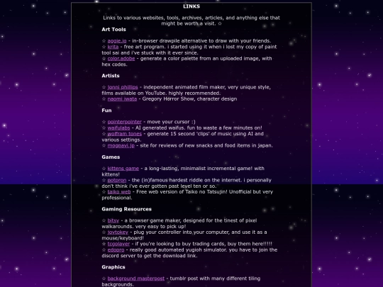 other/links screenshot