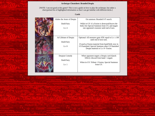 yugioh/arch/despia screenshot
