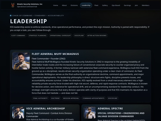 leadership screenshot