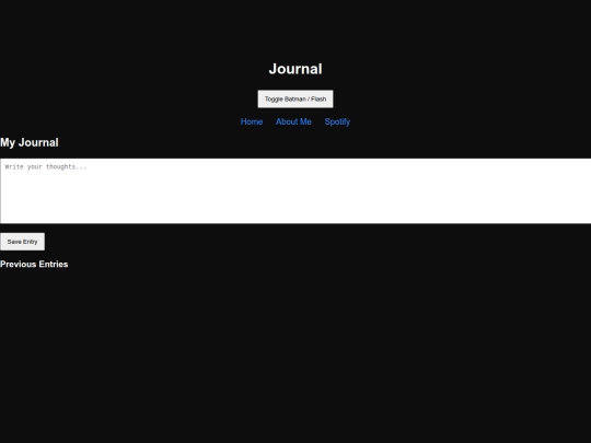 Journal screenshot