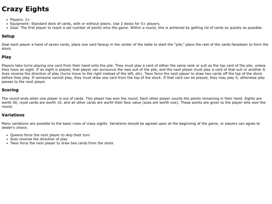 crazyeights screenshot
