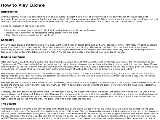 euchre screenshot