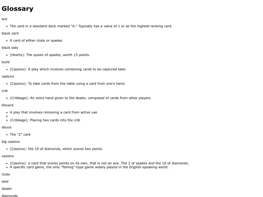 glossary screenshot