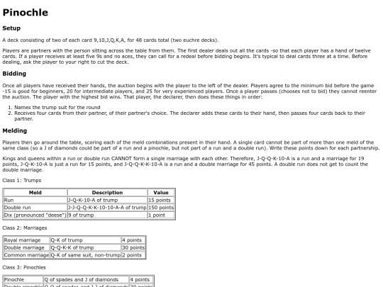 pinochle screenshot
