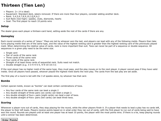 tienlen screenshot