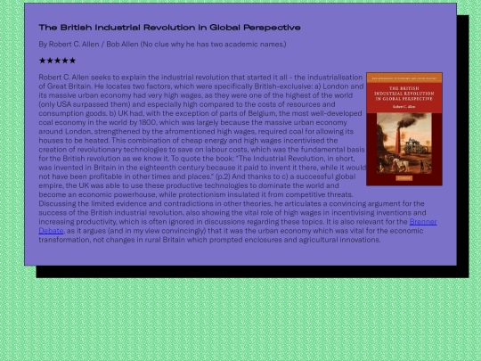 Reviews/Books/TheBritishIndustrialRevolutioninGlobalPerspective screenshot