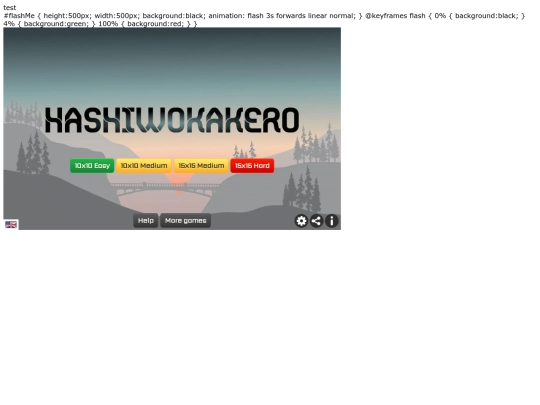 TESTPAGE screenshot