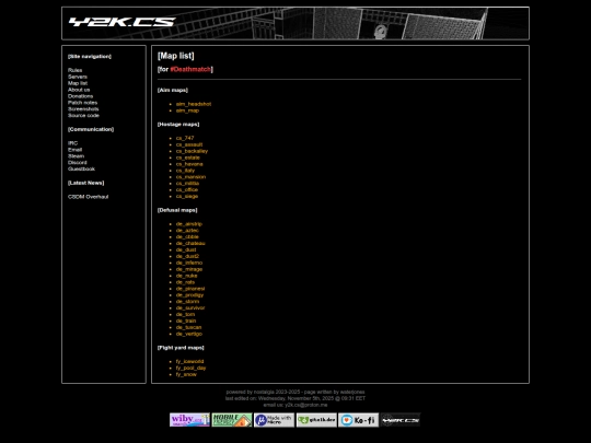 navigation/maplist screenshot