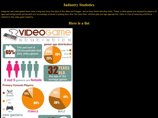 IndustryStatistics screenshot