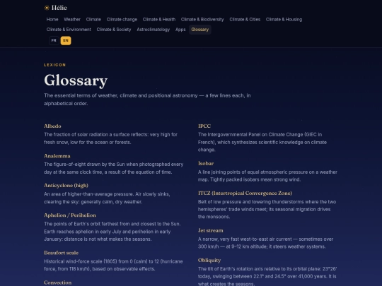 en/glossaire screenshot