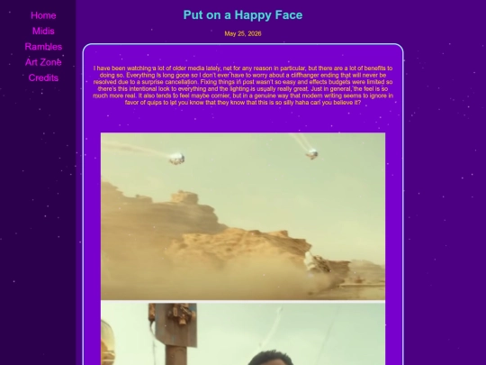 rambles/happyface screenshot