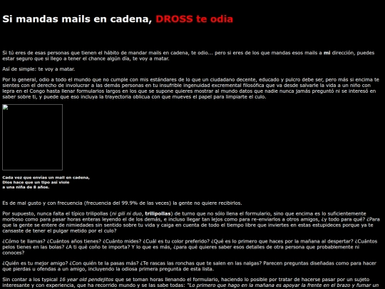 dross/Articulos/2005/simandamailencadena screenshot