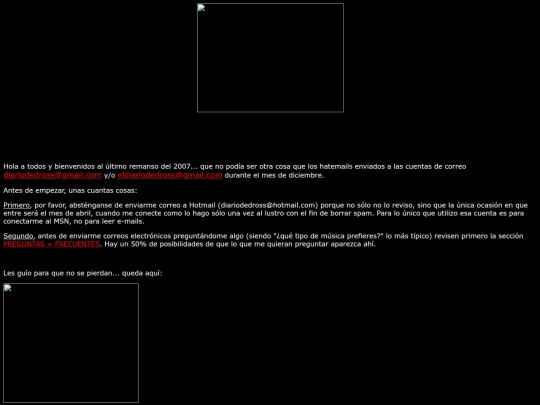 dross/Hatemails/2007/Diciembre2007 screenshot