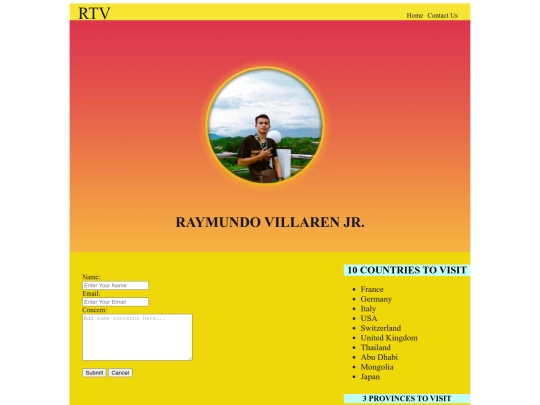 contact us screenshot