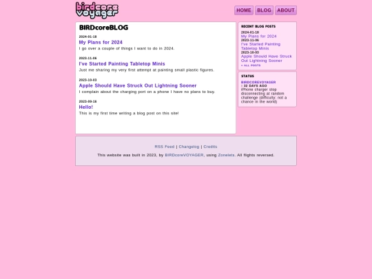 blog screenshot