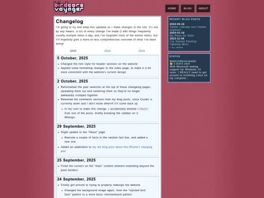 changelog screenshot