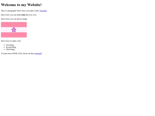 examplepage screenshot