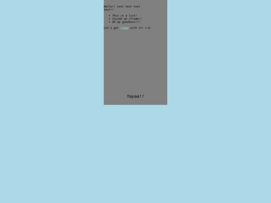 iframetest screenshot
