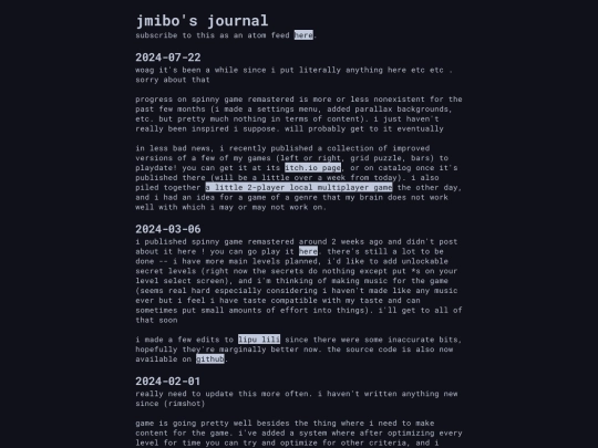 journal screenshot