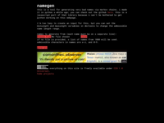 projects/namegen screenshot