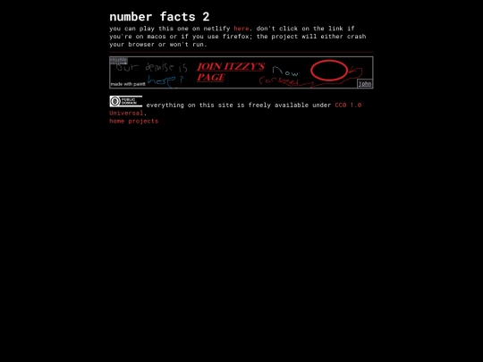 projects/numberfacts2 screenshot