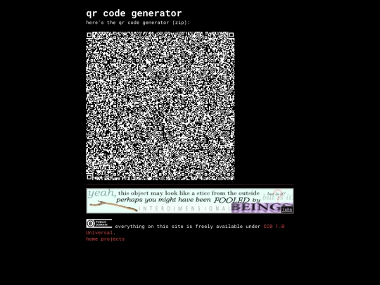 projects/qrcode screenshot