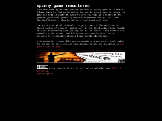 projects/spinniergame screenshot