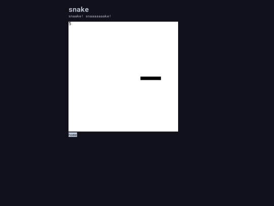 wip/snake screenshot