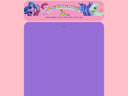 fansites/mlp/about screenshot
