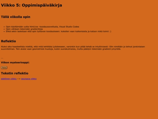 oppimispaivakirja/vko5 screenshot